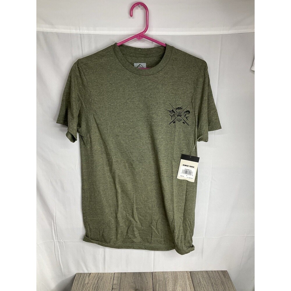 Reef Men’s Graphic T-Shirt Sage Green - Cotton - Athletic Cut - Small - NWT